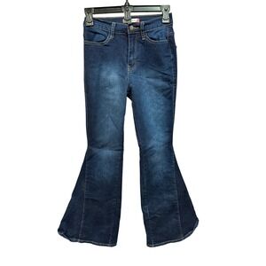 Vibe‎ & Rant Womens Bell Bottom Jeans Dark Wash Flared Leg Size 3 26